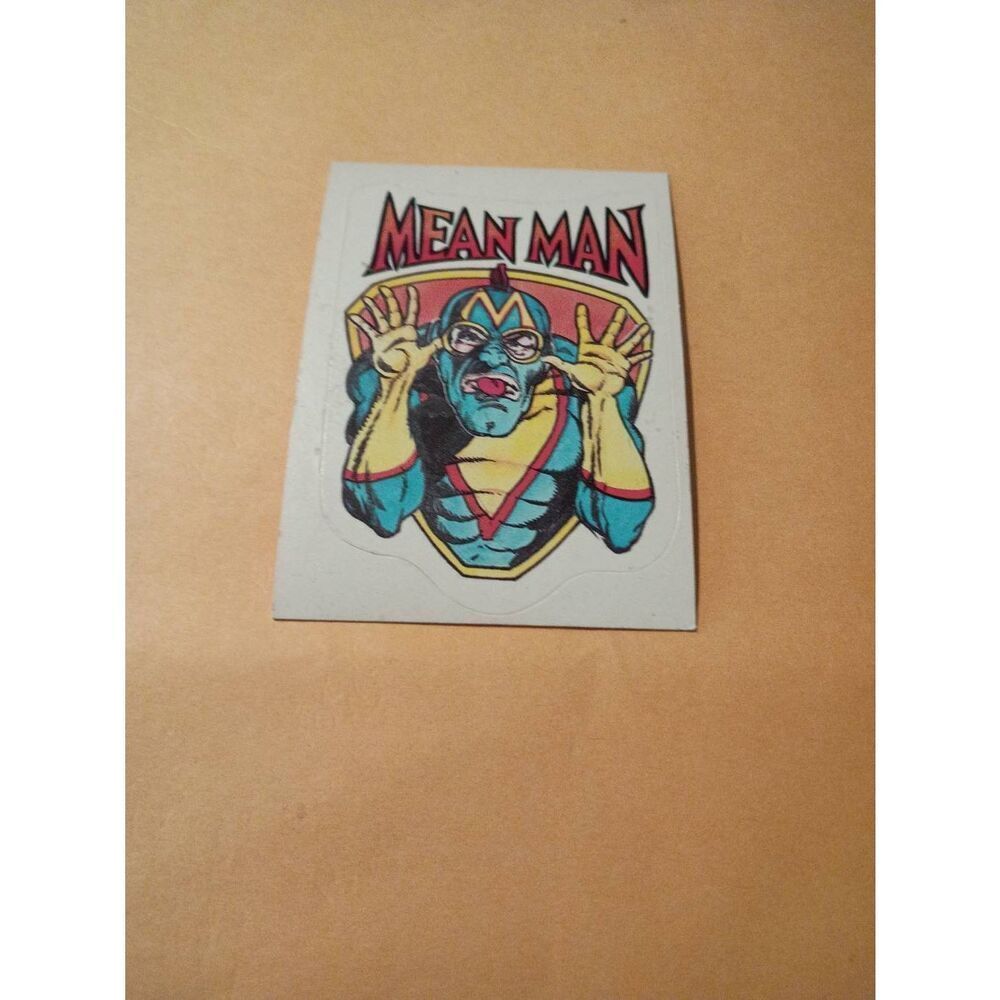 1983 General Mills Zero Hero Trading Card Sticker Vintage #49 Mean Man